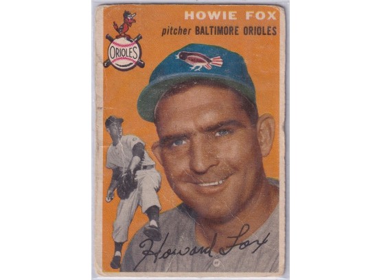 1954 Topps Howie Fox