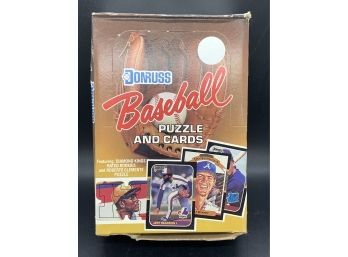 1987 Donruss Baseball Puzzles And Cards Wax Box