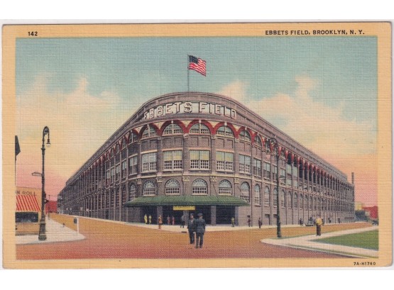 Ebbets Field Baseball Postcard