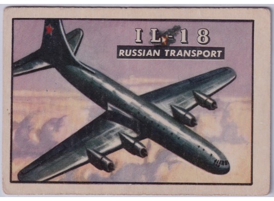1952 Topps Il-18 Russian Transport