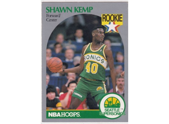 1990 NBA  Hoops Shawn Kemp Rookie Card