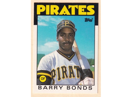 1986 Topps Barry Bonds Rookie Card