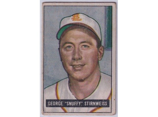 1951 Bowman George 'Snuffy' Stirnweiss
