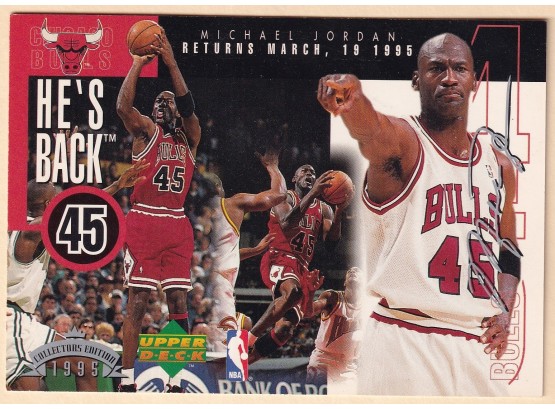 1995 Upper Deck Michael Jordan Returns March, 19 1995 Collector's Edition