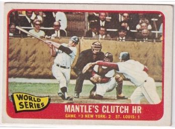 1965 Topps World Series Mantel Clutch HR