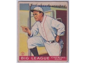 1933 Goudey Rogers Hornsby