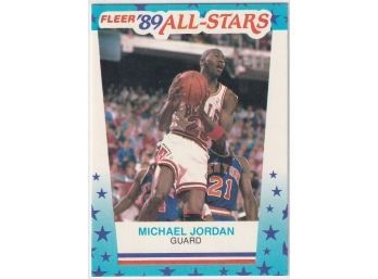 1989 Fleer Michael Jordan All Star Sticker