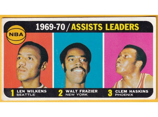 1970 Topps 1969-70 Assists Leaders