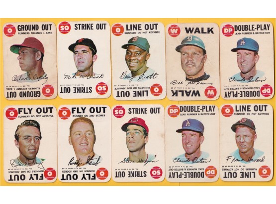 10 1968 Topps Game Baseball Cards
