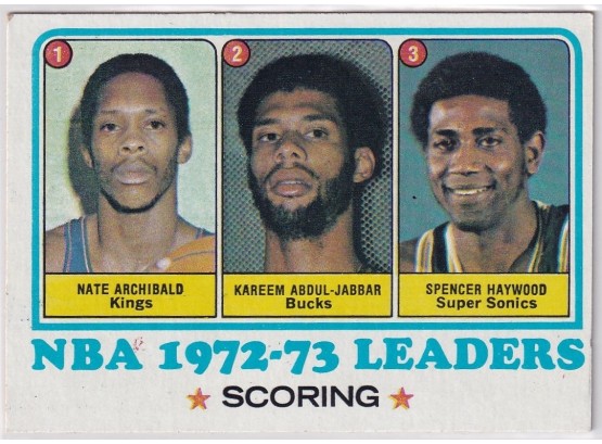 1973 Topps NBA 72-73 Scoring Leaders