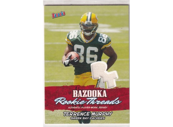 2005 Topps Bazooka Rookie Threads Terrence Murphy Player Worn Jersey Card