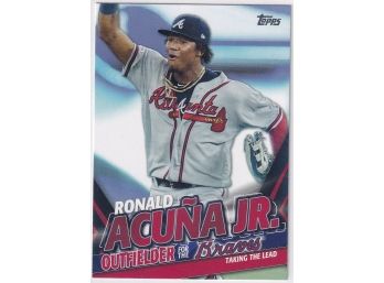 2020 Topps Ronald Acuna Jr. Taking The Lead