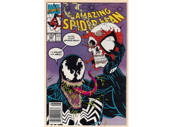 The Amazing Spiderman #347 Erik Larson Venom Cover
