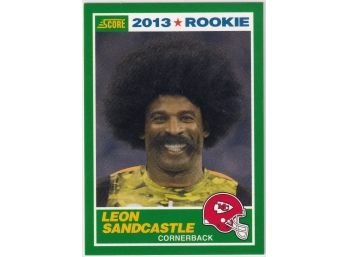 2013 Panini Score Leon Sandcastle Rookie Card