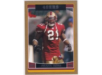 2006 Topps Frank Gore Gold Numbered 1854/2006