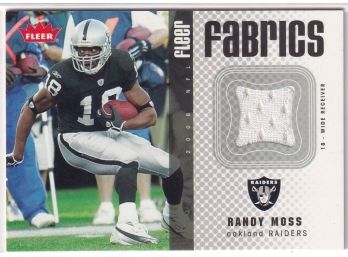 2006 Fleer Fabrics Randy Moss Game-Used Jersey Card