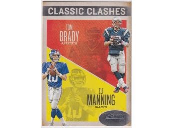 2016 Panini Classics Tom Brady Eli Manning Classic Clashes