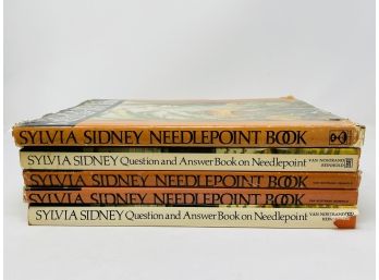 Collection Of Sylvia Sidney Needlepoint Books Including One Signed Copy