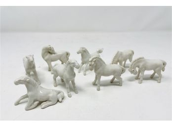 Vintage Mu Wang Porcelain Horses