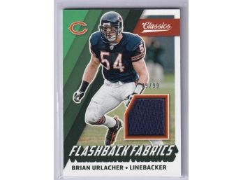 2017 Panini Classic Brian Urlacher Flashback Fabrics Game Used Material Card 29/99