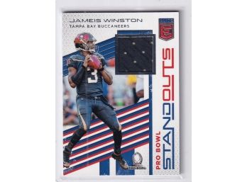 2017 Panini Donruss Elite Jameis Winston Pro Bowl Stand Out Player Worn Material Card