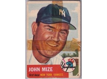 1953 Topps John Mize