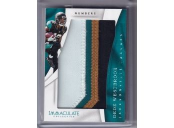 2017 Panini Immaculate Dede Westbrook Player Worn Material Card 23/50