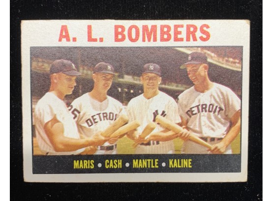 1964 Topps A.L. Bombers With Mickey Mantle