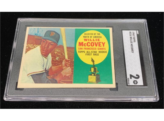 1960 Topps Willie McCovey Rookie SGC 2 (looks Nicer)