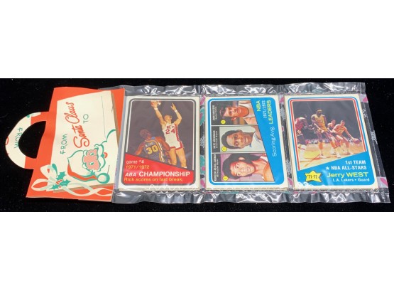1972 Basketball Holiday Rack Pack Jabbar/ West On Top