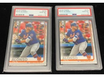 (2) 2019 Topps Update Pete Alonso Rookies PSA 10s
