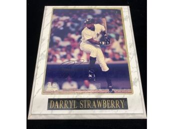 Darryl Strawberry Signed Yankees Photo