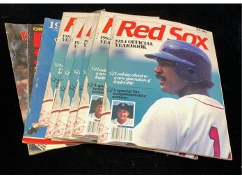Lot Of Boston Red Sox Programs