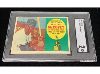 1960 Topps Willie McCovey Rookie SGC 2 (looks Nicer)