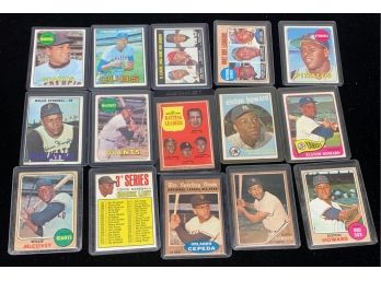 Vintage (15) Card Baseball Stars Lot