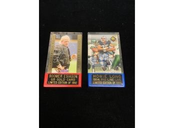 Howie Long/ Boomer Esiason Signed Cards