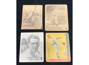 Lot Of (4) Pre War Baseball Cards