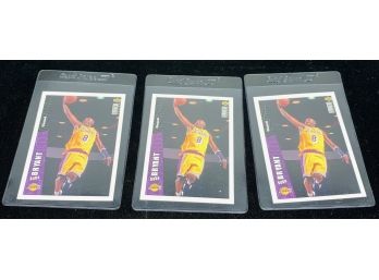 Lot Of (3) 1996 COllector's Choice Kobe Bryant Team Set Rookie Cards