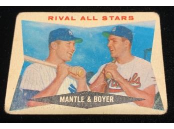 1960 Topps Rival All Stars Mickey Mantle