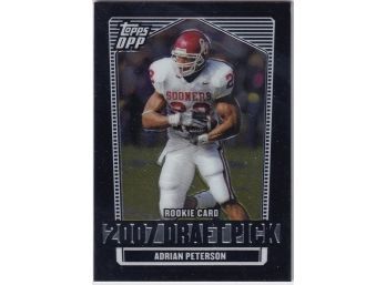 2007 Topps DPP Adrian Peterson Rookie Card 2007 Draft Pick