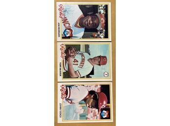 3 1978 Reds Baseball Cards