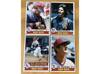 4 1979 Red Sox Baseball Cards
