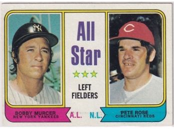 1974 Topps All Star Bobby Murcer & Peter Rose