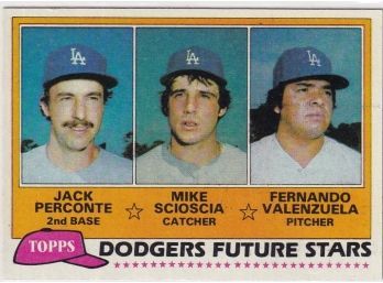 1981 Topps Dodgers Future Stars, Fernando Valenzuela Rookie