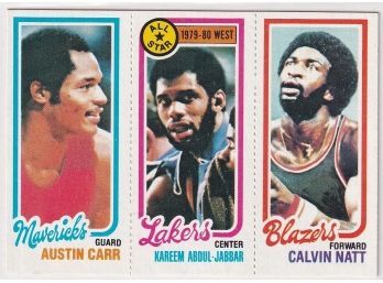 1980 Topps Austin Carr, Kareem Abdul-jabbar, Calvin Natt