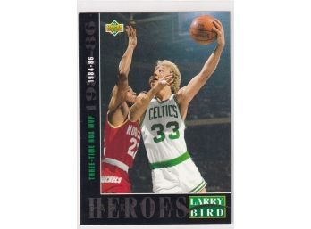1992-93 Upper Deck Larry Bird Basketball Heroes Three Time MVP