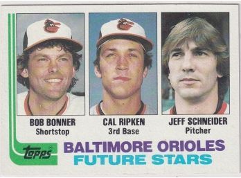 1982 Topps Baltimore Orioles Future Stars Cal Ripken Rookie