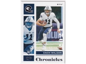 2021 Panini Chronicles Draft Picks Zach Wilson Rookie Card
