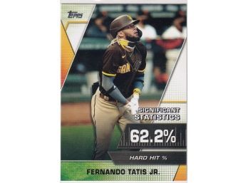 2021 Topps Fernando Tatis Jr Significant Statistics