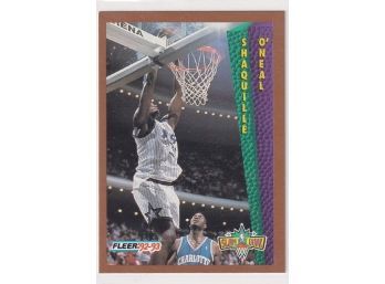 1992-93 Fleer Shaquille O'neal Slam Dunk Rookie Card